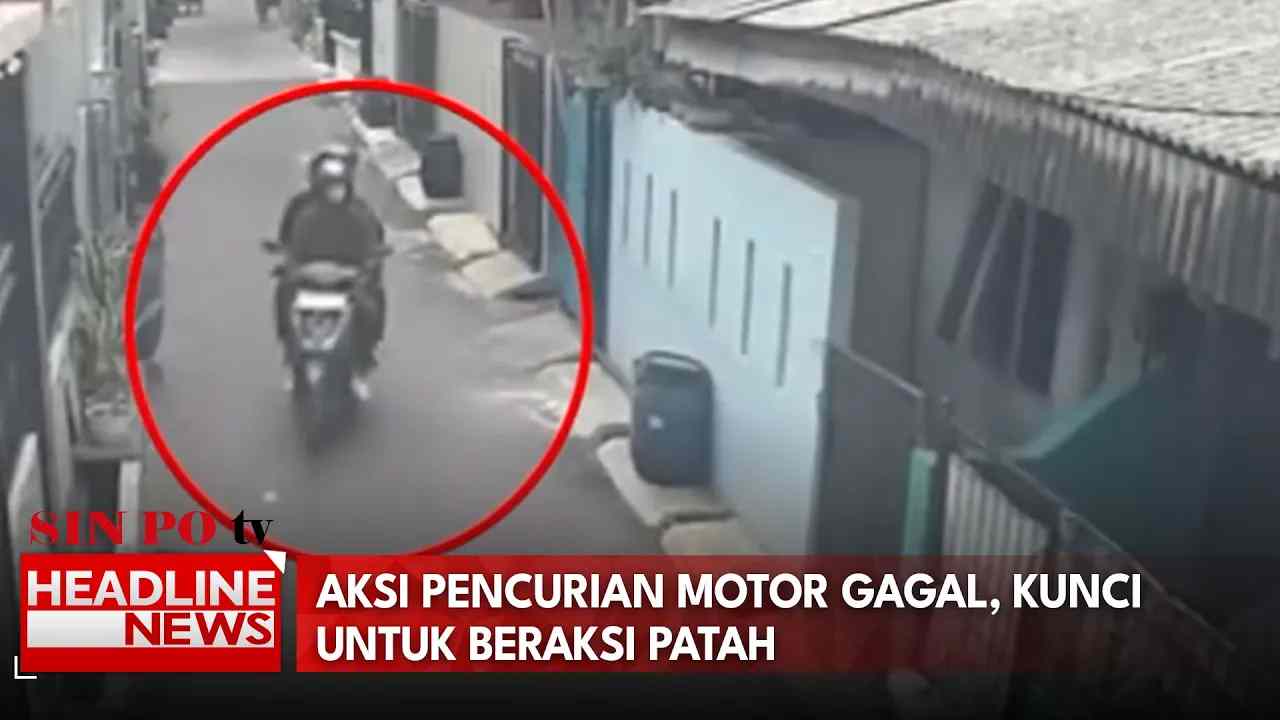Aksi Pencurian Motor Gagal, Kunci Untuk Beraksi Patah
