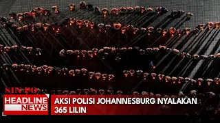 Aksi Polisi Johannesburg Nyalakan 365 Lilin