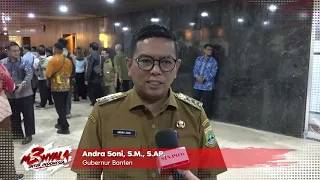 Andra Soni, S.M. (Gubernur Banten) Mengucapkan Selamat HUT SIN PO TV ke-3.