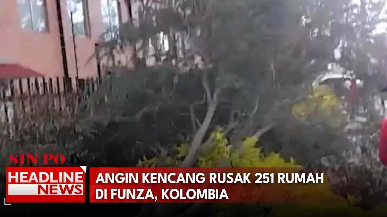 Angin Kencang Rusak 251 Rumah Di Funza, Kolombia