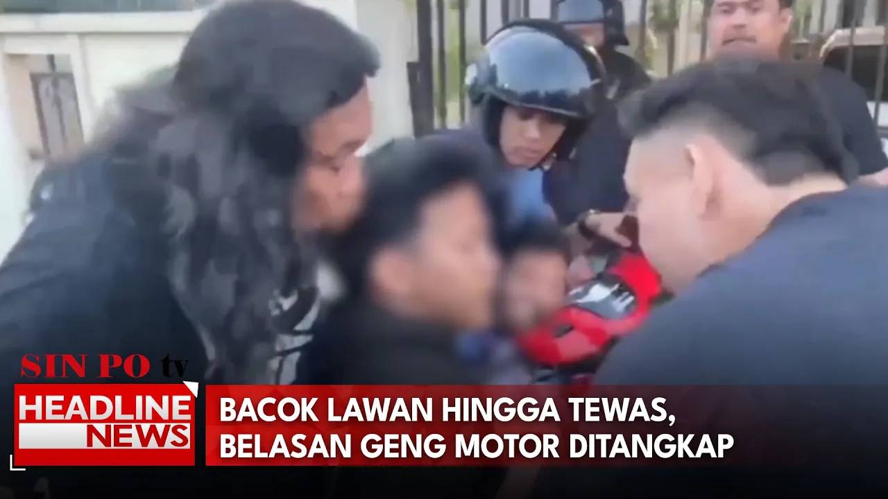 Bacok Lawan Hingga Tewas, Belasan Geng Motor Ditangkap
