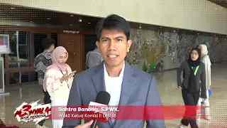 Bahtra Banong Menyampaikan ucapan Selamat atas HUT SIN PO tv ke-3.