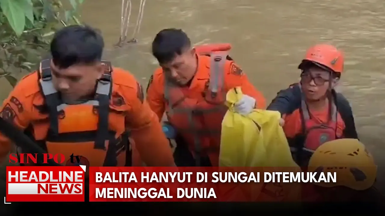 Balita Hanyut di Sungai Ditemukan Meninggal Dunia