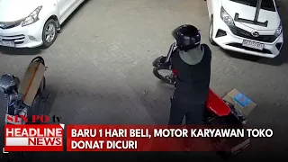 Baru 1 Hari Beli, Motor Karyawan Toko Donat Dicuri