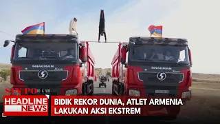 Bidik Rekor Dunia, Atlet Armenia Lakukan Aksi Ekstrem