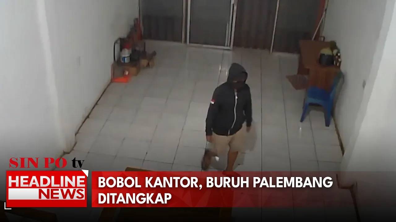 Bobol Kantor, Buruh Palembang Ditangkap