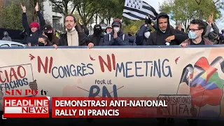 Demonstrasi Anti-National Rally Di Prancis