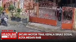 Dicuri! Motor Trail Kepala Dinas Sosial Kota Medan Raib