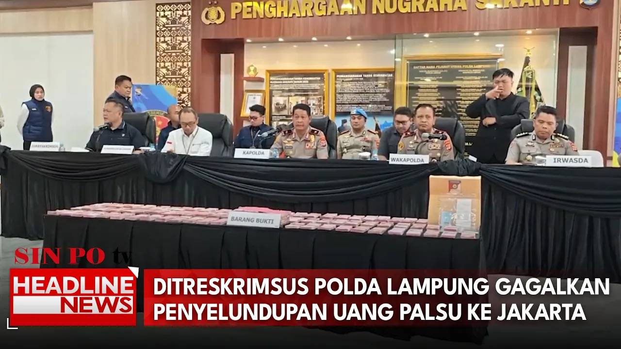 Ditreskrimsus Polda Lampung Gagalkan Penyelundupan Uang Palsu Ke Jakarta
