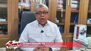 Fahri Hamzah, S.E. (Wamen PKP) Mengucapkan Selamat HUT SIN PO TV ke-3.