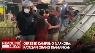 Gerebek Kampung Narkoba, Ratusan Orang Diamankan