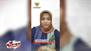 Hafidha Farwa, S.H., M.H. Menyampaikan ucapan Selamat atas peringatan HUT SIN PO tv ke-3.