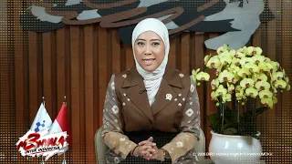 Hj. Meutya Viada Hafid. Menyampaikan ucapan Selamat atas peringatan HUT SIN PO tv ke-3.