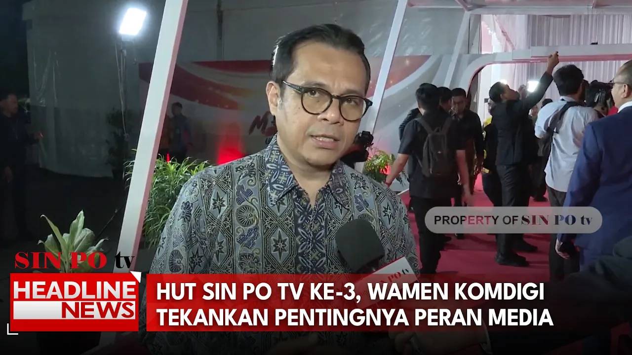 HUT Sin Po Tv ke-3, Wamen Komdigi Tekankan Pentingnya Peran Media