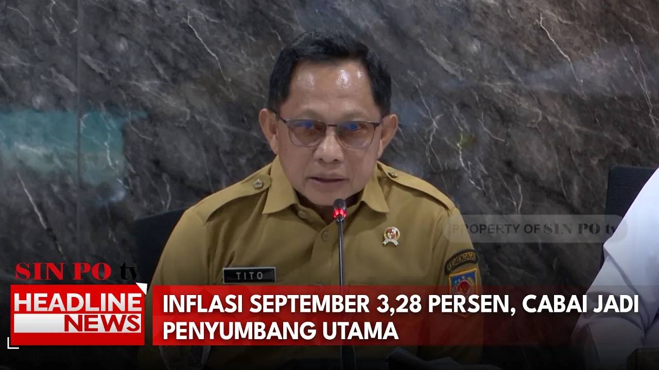 Inflasi September 3,28 Persen, Cabai Jadi Penyumbang Utama