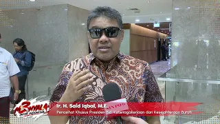 Ir. H. Said Iqbal, M.E. Menyampaikan ucapan Selamat atas peringatan HUT SIN PO tv ke-3.