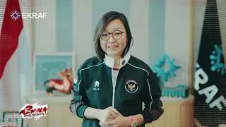 Irene Umar, B.A. Menyampaikan ucapan Selamat atas peringatan HUT SIN PO tv ke-3.