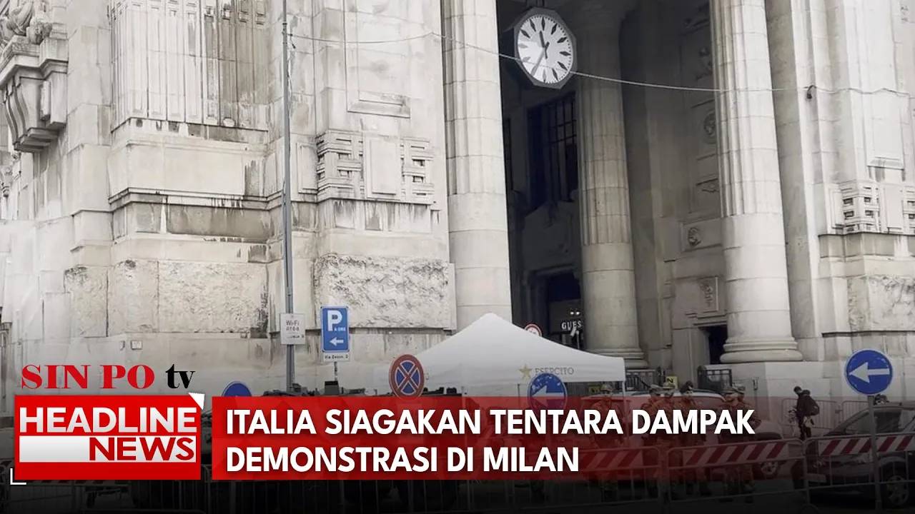 Italia Siagakan Tentara Dampak Demonstrasi Di Milan