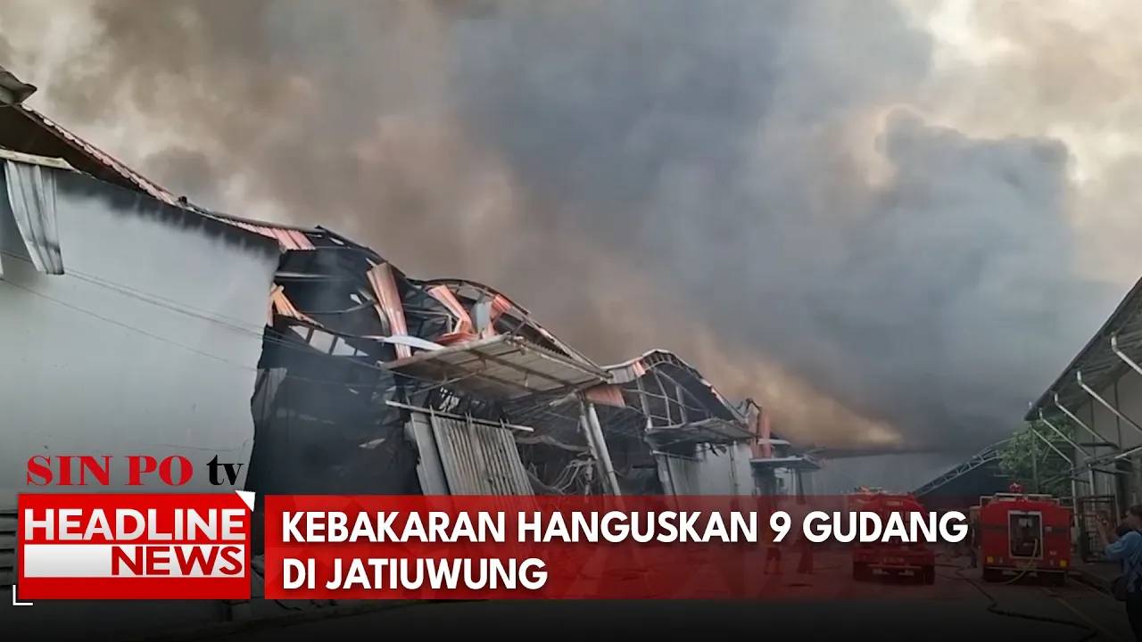 Kebakaran Hanguskan 9 Gudang Di Jatiuwung