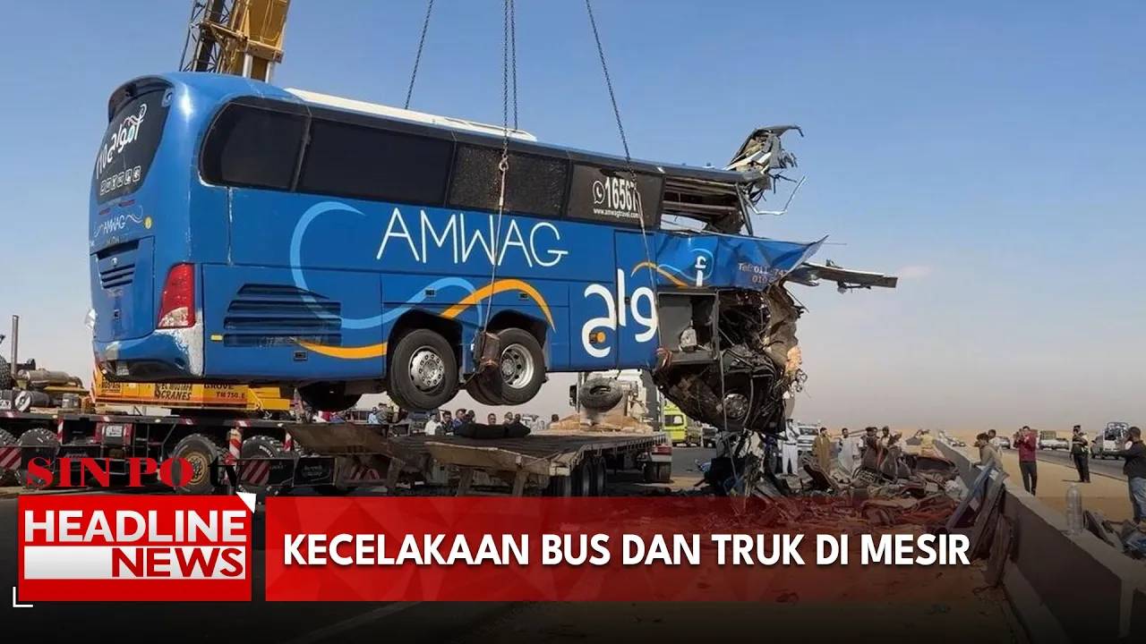 Kecelakaan Bus Dan Truk Di Mesir