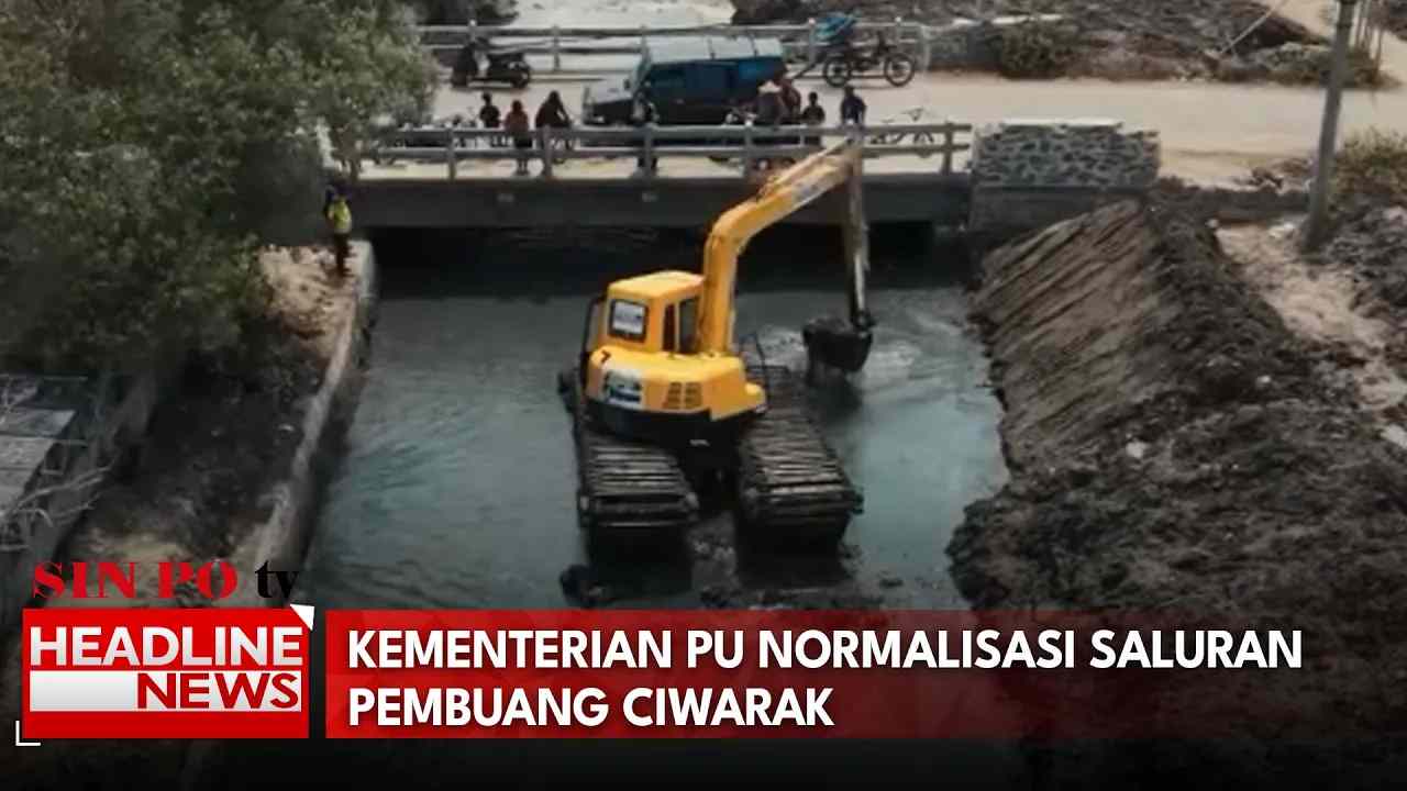 Kementerian PU Normalisasi Saluran Pembuang Ciwarak