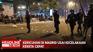 Kericuhan Di Madrid Usai Kecelakaan Kereta Cepat