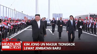 Kim Jong UN Masuk Tiongkok Lewat Jembatan Baru