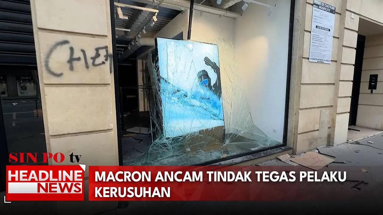 Macron Ancam Tindak Tegas Pelaku Kerusuhan