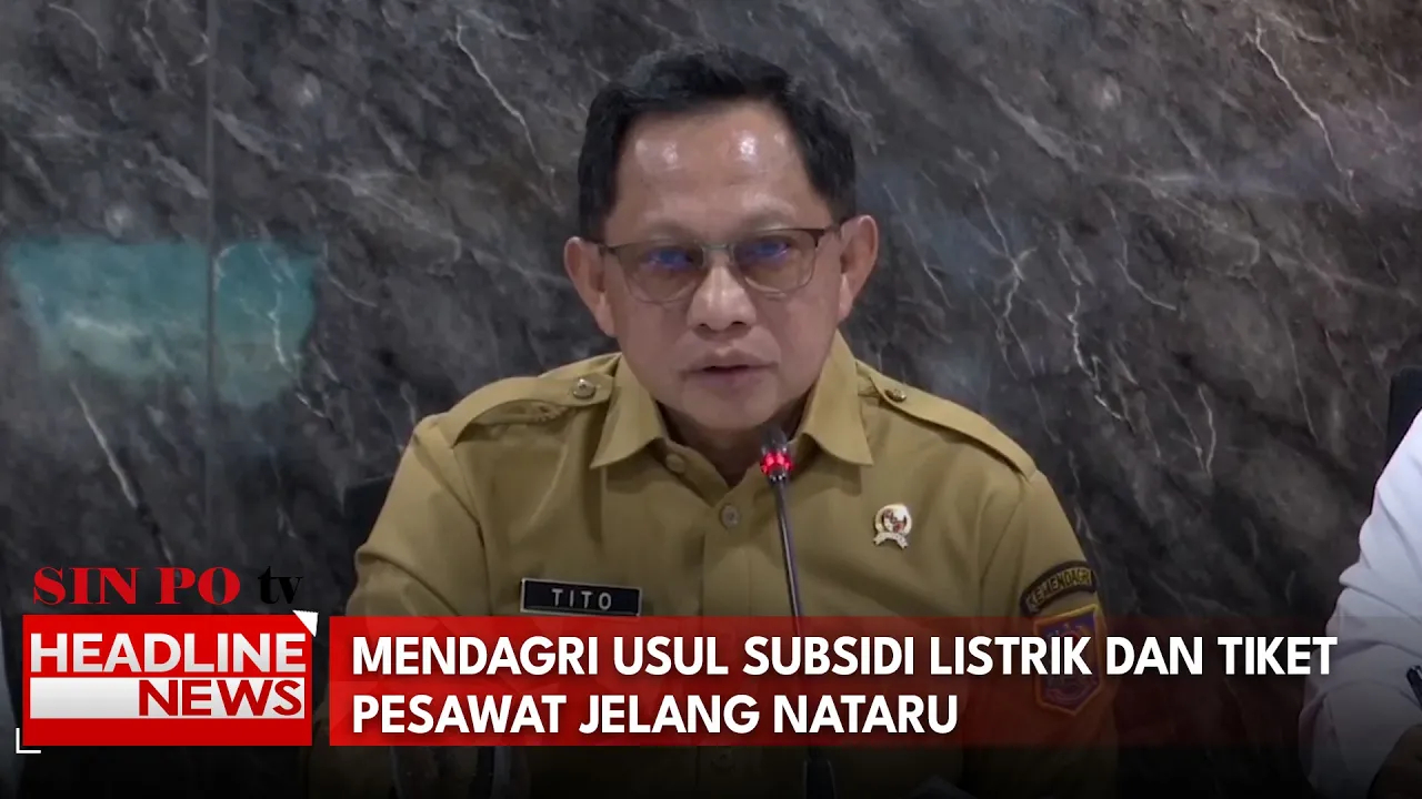 Mendagri Usul Subsidi Listrik dan Tiket Pesawat Jelang Nataru