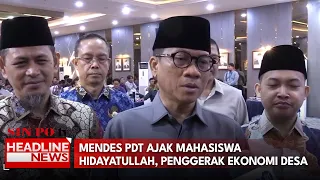 Mendes PDT Ajak Mahasiswa Hidayatullah, Penggerak Ekonomi Desa