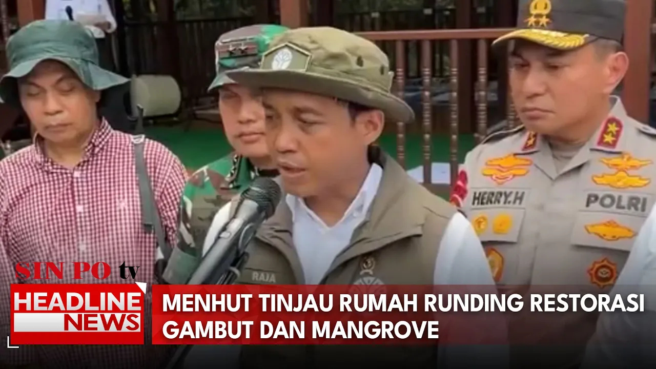 Menhut Tinjau Rumah Runding Restorasi Gambut dan Mangrove