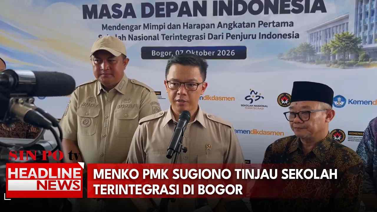 Menko PMK Sugiono Tinjau Sekolah Terintegrasi di Bogor