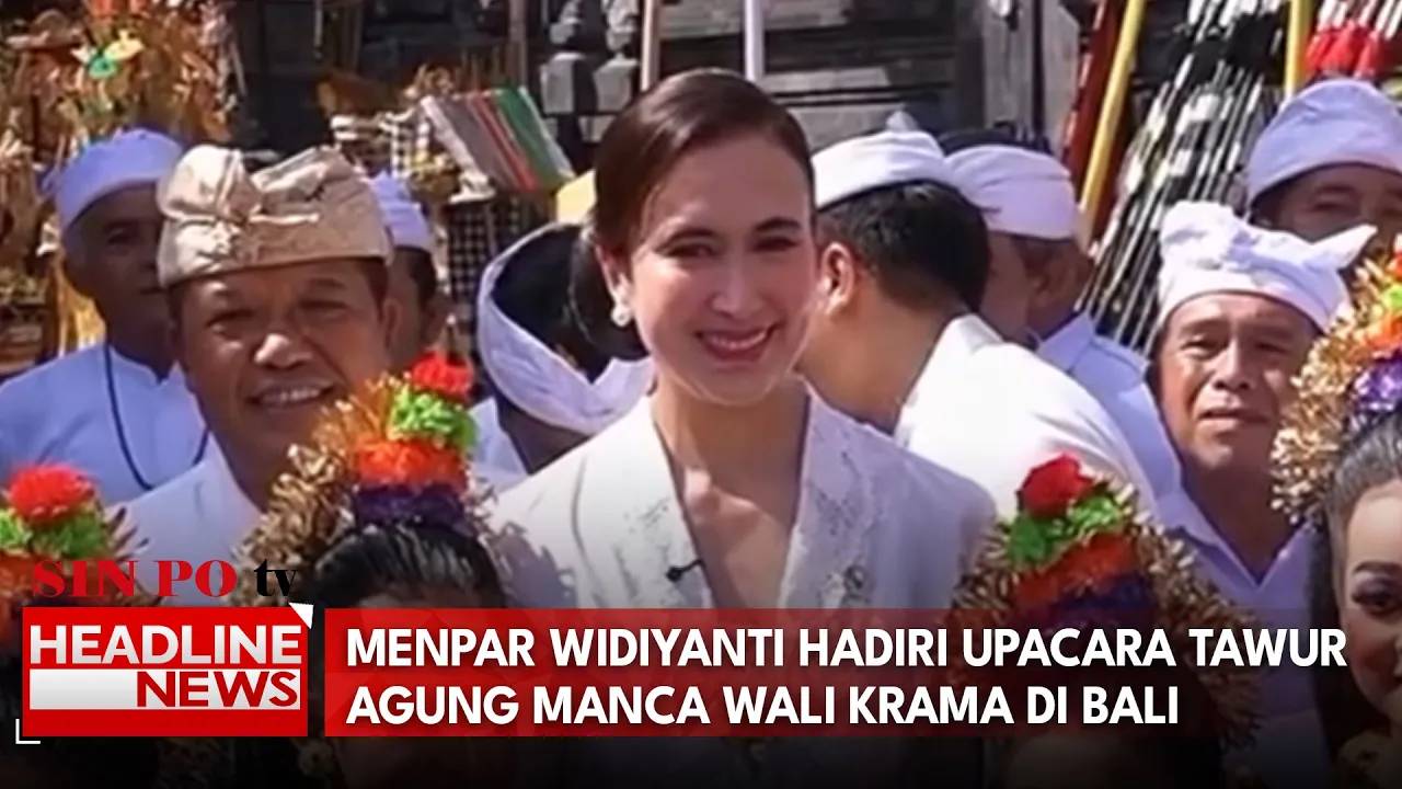 Menpar Widiyanti Hadiri Upacara Tawur Agung Manca Wali Krama di Bali