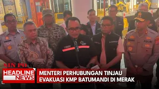 Menteri Perhubungan Tinjau Evakuasi KMP Batumandi Di Merak