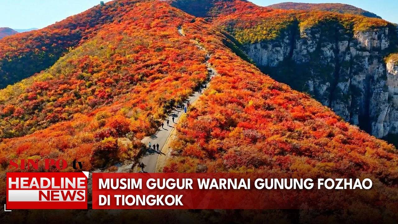 Musim Gugur Warnai Gunung Fozhao di Tiongkok