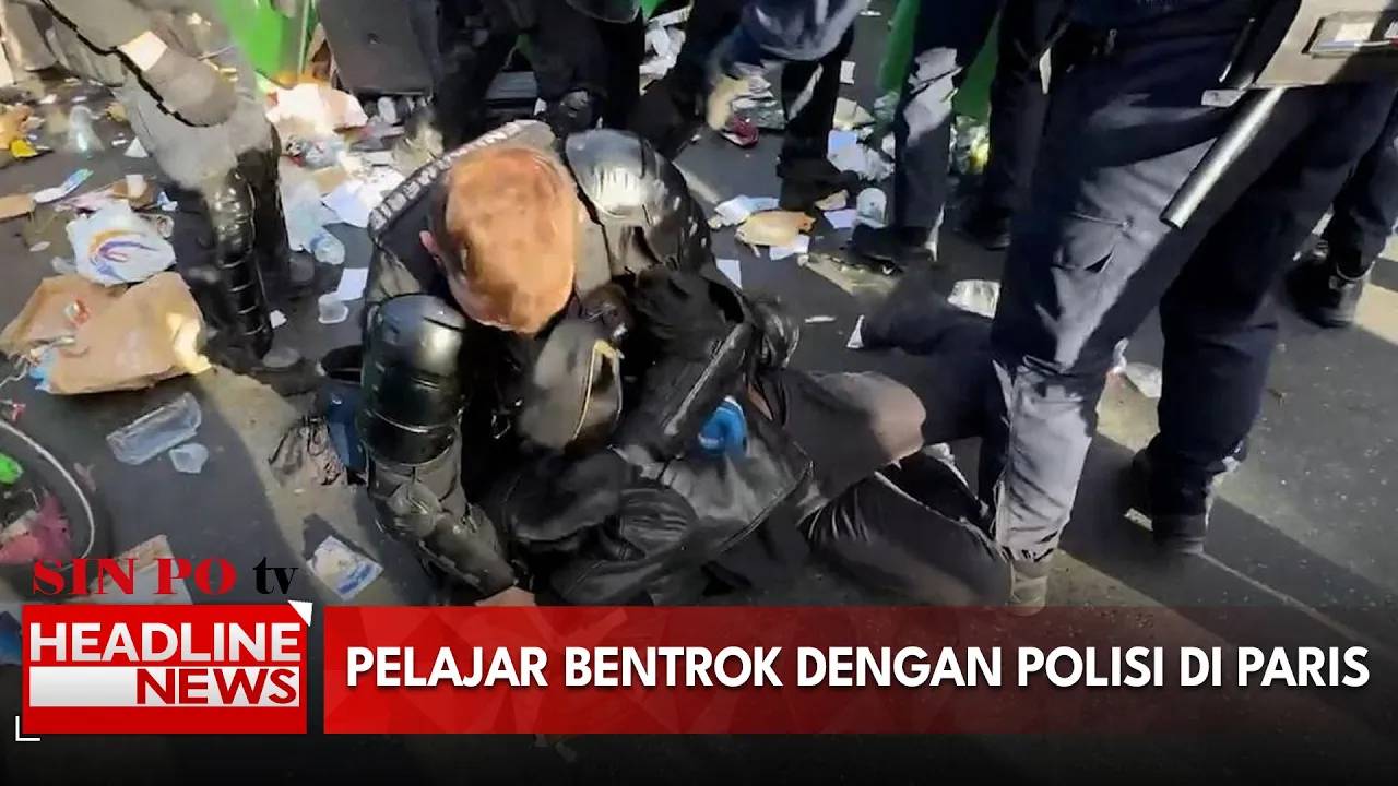 Pelajar Bentrok Dengan Polisi di Paris