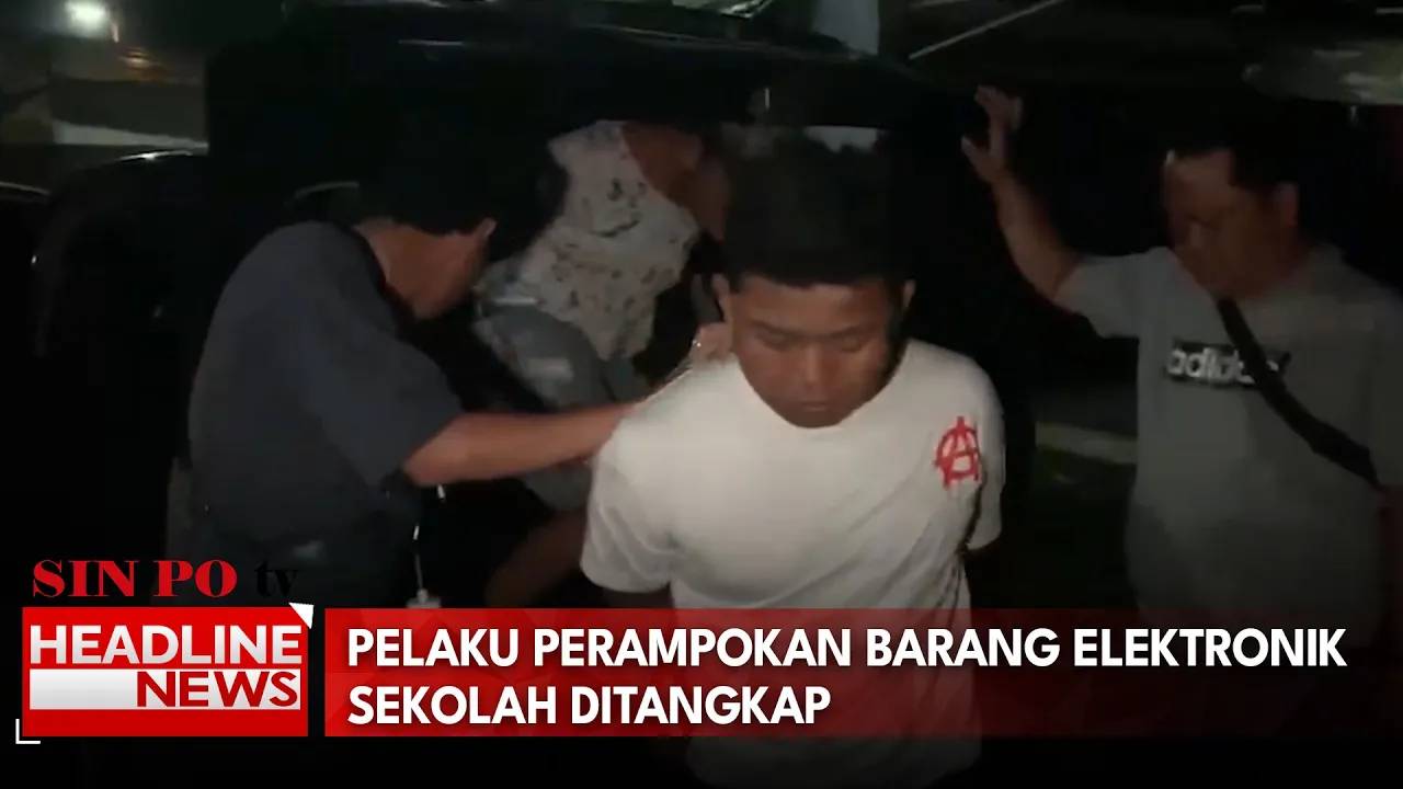 Pelaku Perampokan Barang Elektronik Sekolah Ditangkap