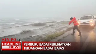 Pemburu Badai Perlihatkan Terjangan Badai Isaias