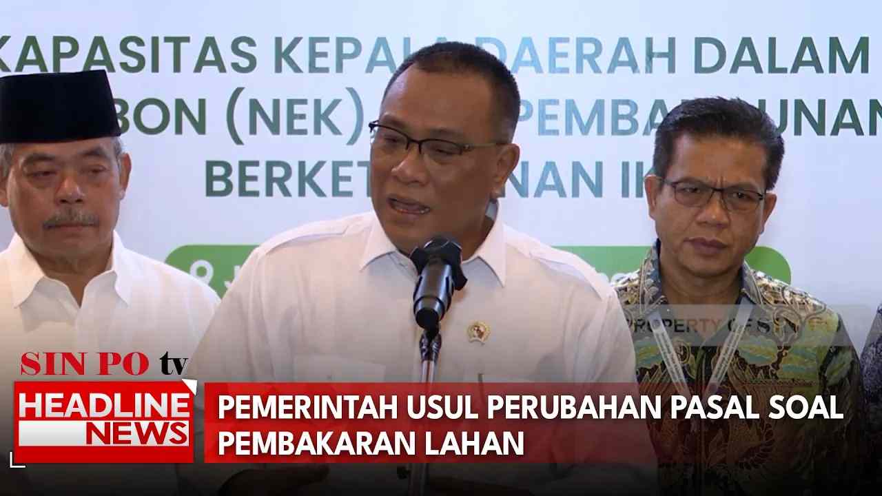 Pemerintah Usul Perubahan Pasal Soal Pembakaran Lahan