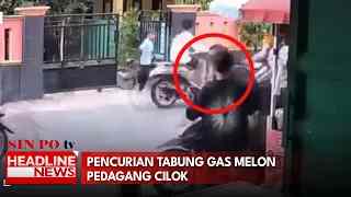 Pencurian Tabung Gas Melon Pedagang Cilok