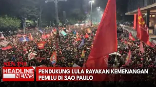 Pendukung Lula Rayakan Kemenangan Pemilu Di Sao Paulo