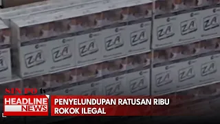 Penyelundupan Ratusan Ribu Rokok Ilegal