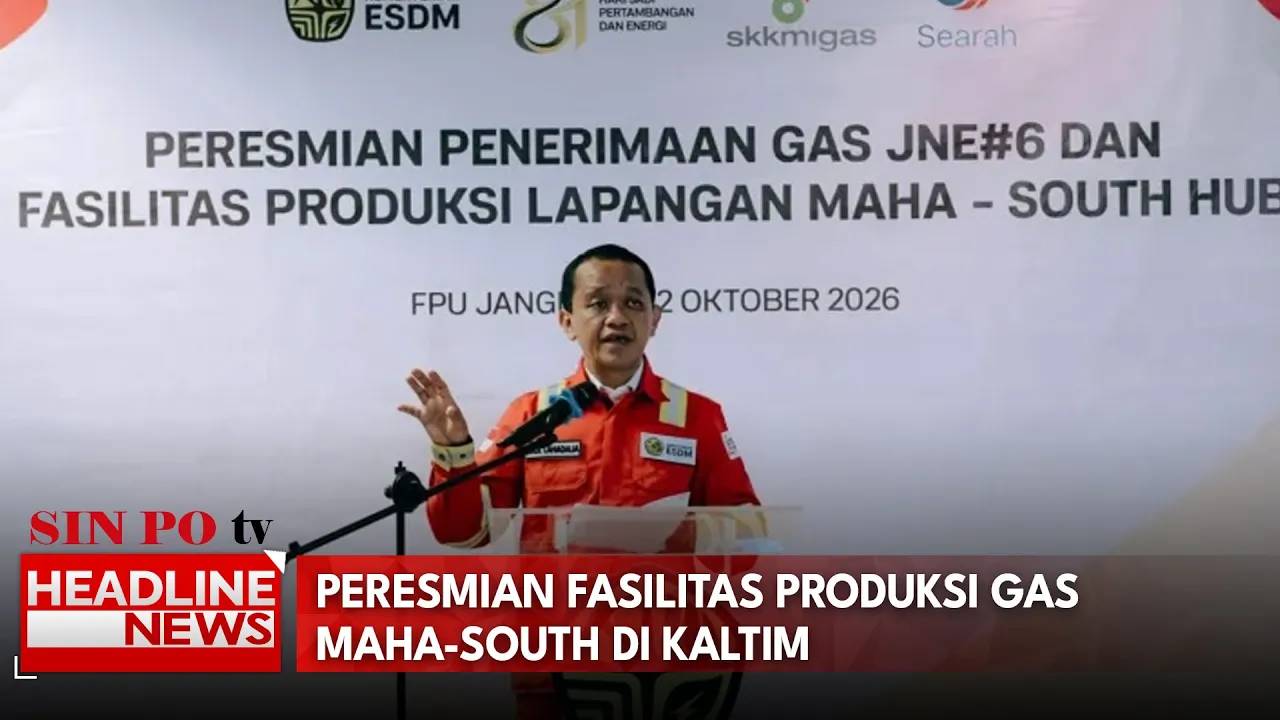 Peresmian Fasilitas Produksi Gas Maha-South di Kaltim