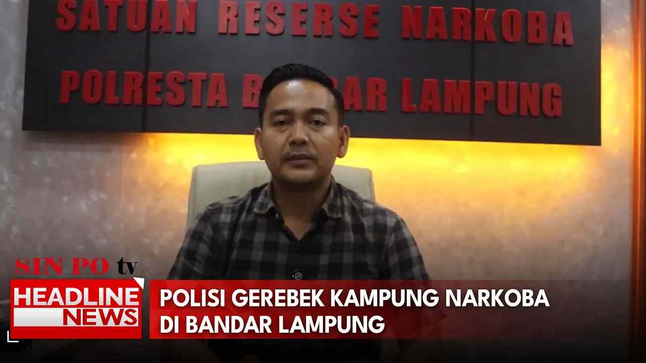 Polisi Gerebek Kampung Narkoba di Bandar Lampung