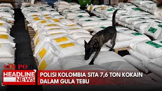 Polisi Kolombia Sita 7,6 Ton Kokain Dalam Gula Tebu