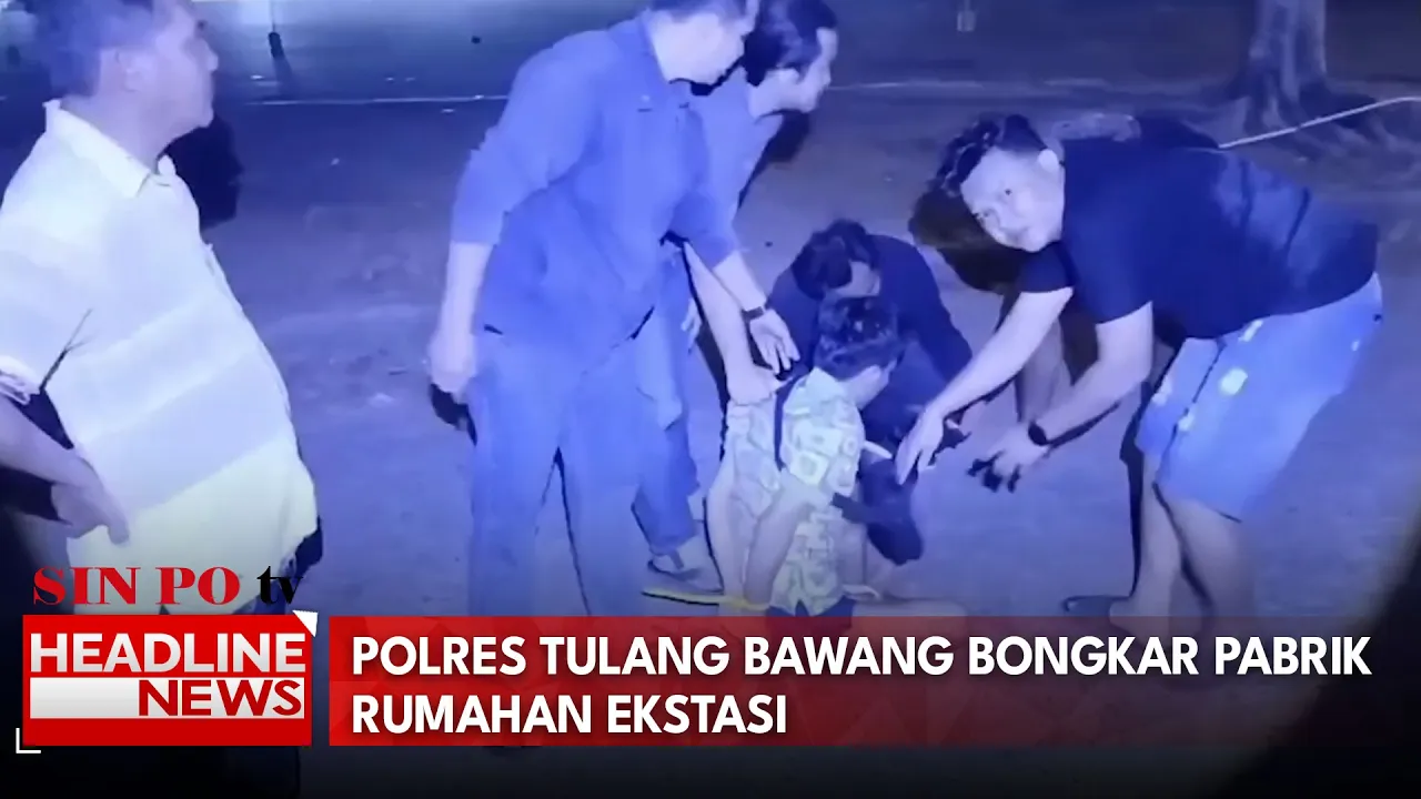Polres Tulang Bawang Bongkar Pabrik Rumahan Ekstasi