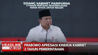Prabowo Apresiasi Kinerja Kabinet 2 Tahun Pemerintahan