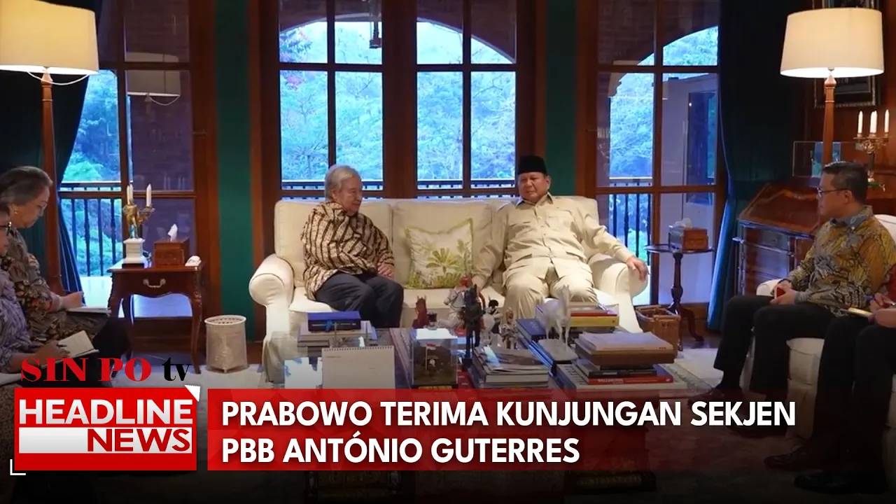 Prabowo Terima Kunjungan Sekjen PBB António Guterres