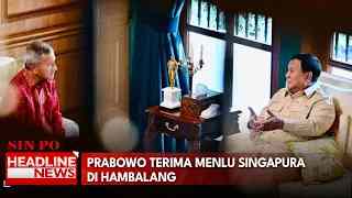 Prabowo Terima Menlu Singapura Di Hambalang