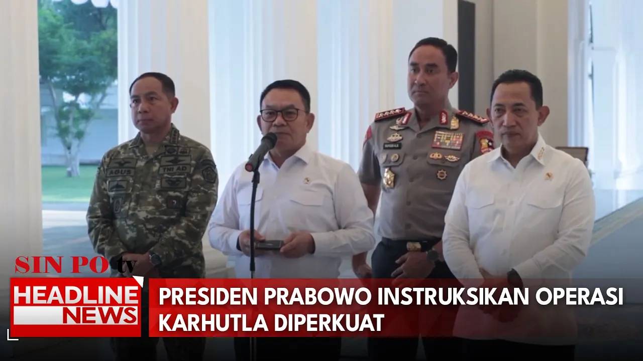Presiden Prabowo Instruksikan Operasi Karhutla Diperkuat